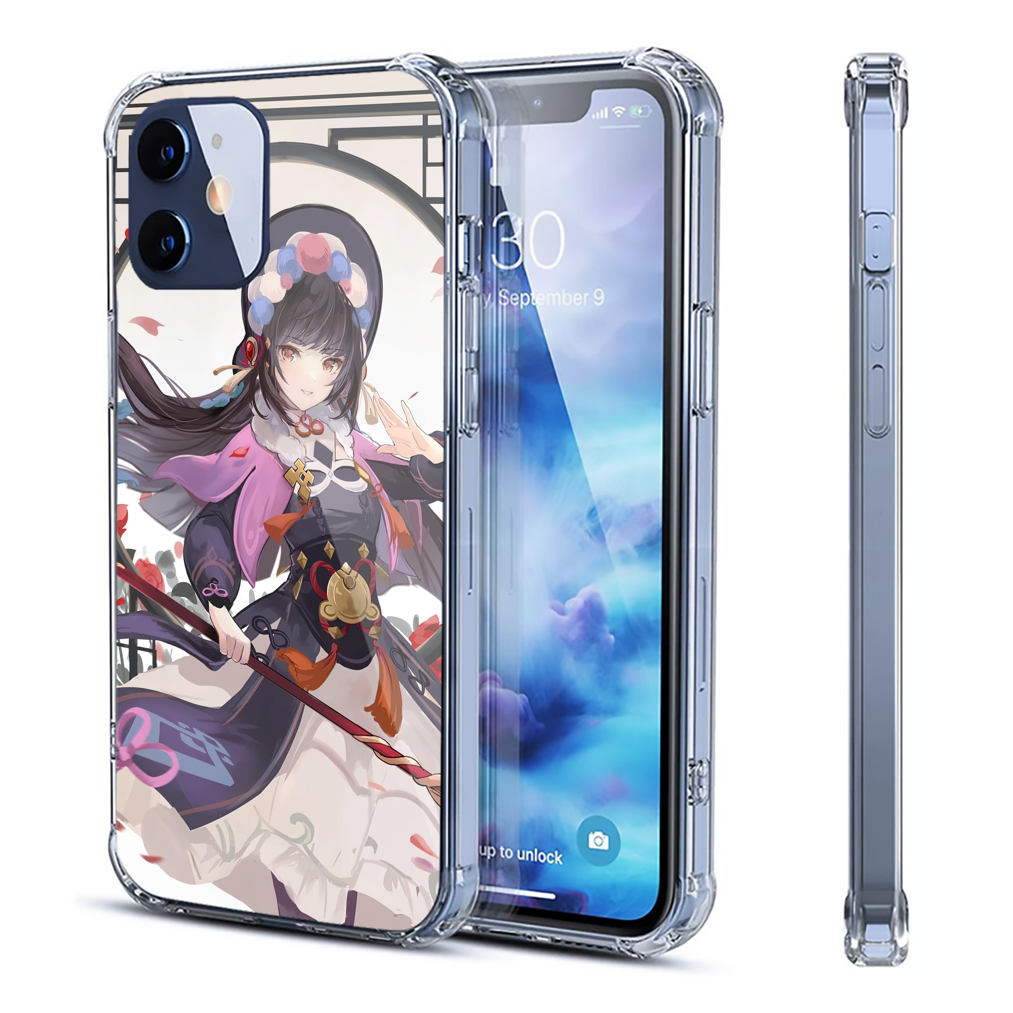 げんし神 genshin 【iPhone 12シリーズ対応】透明スマホケース（クリアソフトケース）